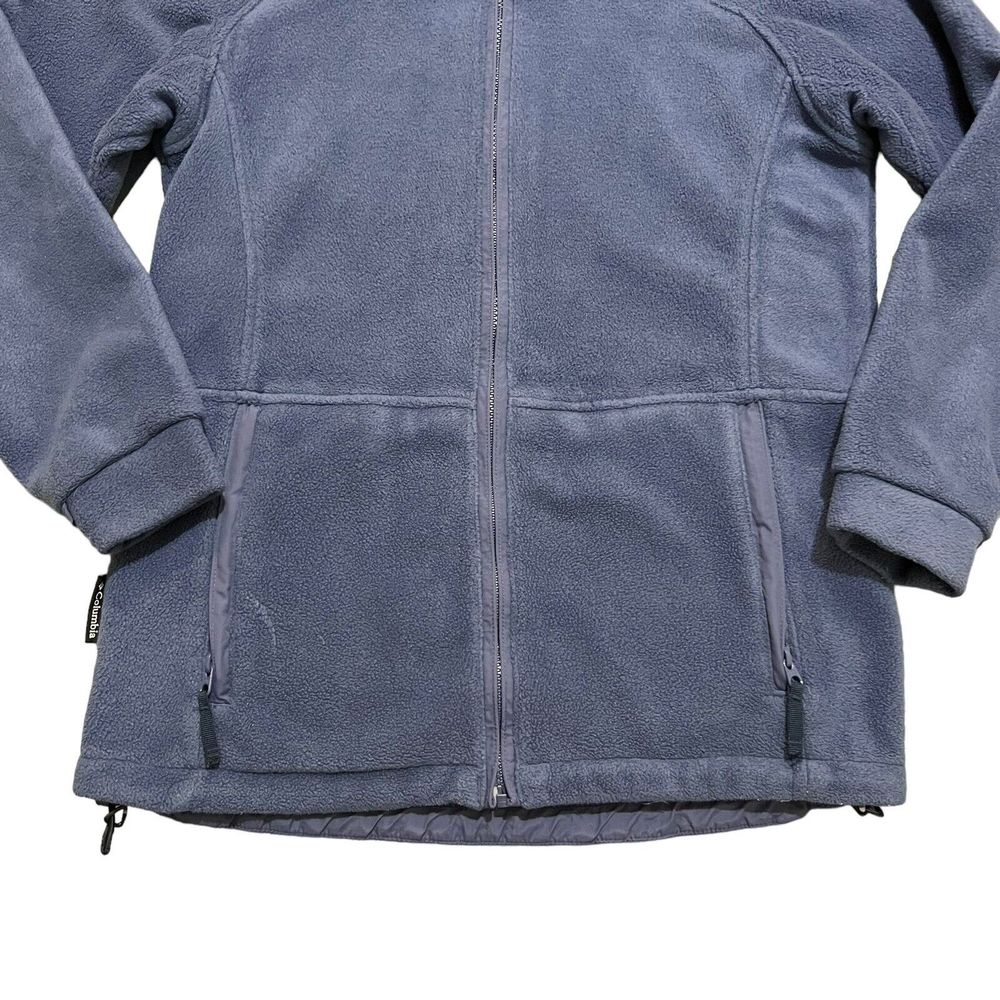 Columbia Fleece Women’s FullZip Jacket Blue Soft Shell Outer Interchange Medium - Picture 5 of 9